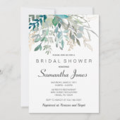 Grüne Bridal Dusche Einladung (Vorderseite)