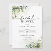 Grüne Bridal Dusche Einladung (Vorderseite)