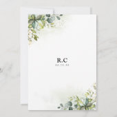 Grüne Bridal Dusche Einladung (Rückseite)