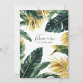 Grüne Bridal Dusche Einladung (Rückseite)