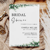 Grüne Bridal Dusche Einladung