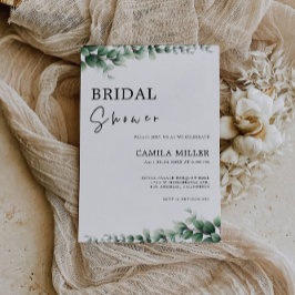 Grüne Bridal Dusche Einladung