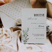 Grüne Bridal Dusche Einladung