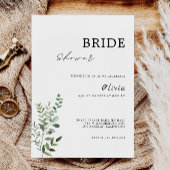 Grüne Bridal Dusche Einladung