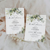 Grüne Bridal Dusche Einladung