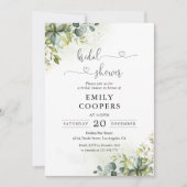 Grüne Bridal Dusche Einladung (Vorderseite)
