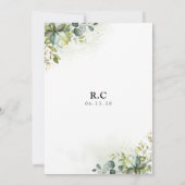 Grüne Bridal Dusche Einladung (Rückseite)