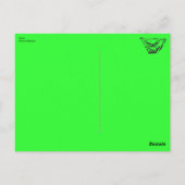 Grüne Briefkarte Postkarte (Rückseite)