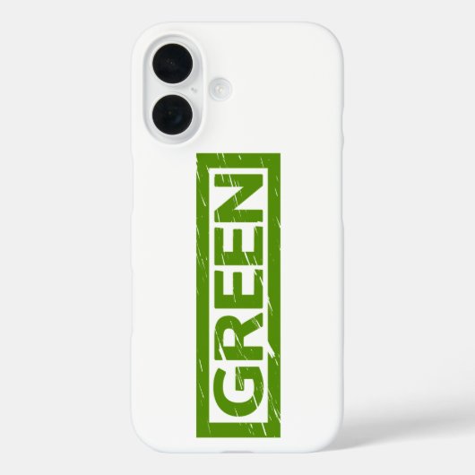 Grüne Briefmarke Case-Mate iPhone Hülle (Rückseite)
