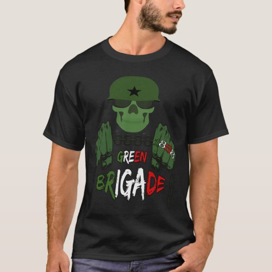 Grüne Brigade essenziell T-Shirt (Vorderseite)