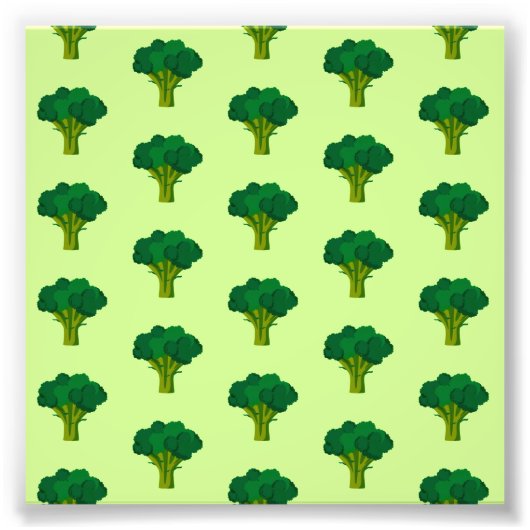 Grüne Brokkoli Gemüse gesund essen Veggie Fotodruck (Vorne)