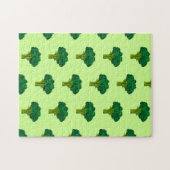 Grüne Brokkoli Gemüse gesund essen Veggie Puzzle (Horizontal)
