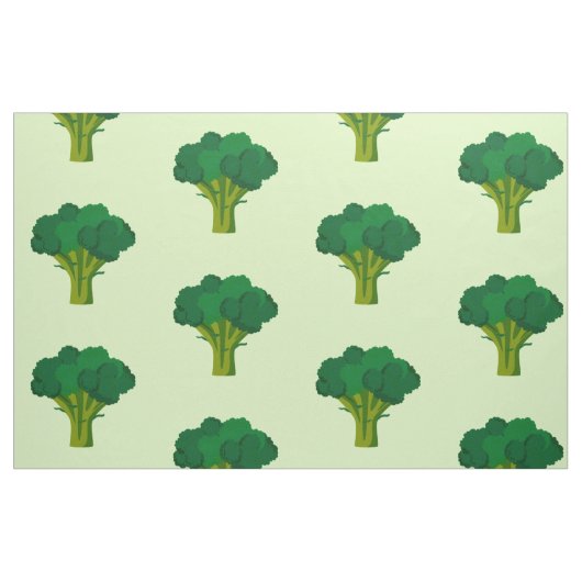 Grüne Brokkoli Gemüse gesund essen Veggie Stoff (Fat Quarter (45,7 x 55,9 cm))