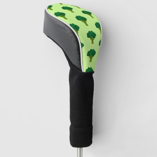 Grüne Brokkoli Gemüse gesunde Ernährung Veggie Golf Headcover (angewinkelt)