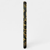 Grüne Bronze Dekoration Karierte Dekoration Muster iPhone Hülle (Linke Seite)