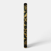 Grüne Bronze Dekoration Karierte Dekoration Muster Samsung Galaxy Hülle (Linke Seite)