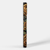 Grüne Bronze Dekoration Karierter Muster Case-Mate iPhone Hülle (Rückseite / Rechts)