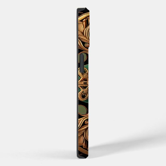 Grüne Bronze Dekoration Karierter Muster Case-Mate iPhone Hülle (Rückseite / Rechts)