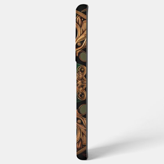 Grüne Bronze Dekoration Karierter Muster Samsung Galaxy Hülle (Rückseite (Horizontal))