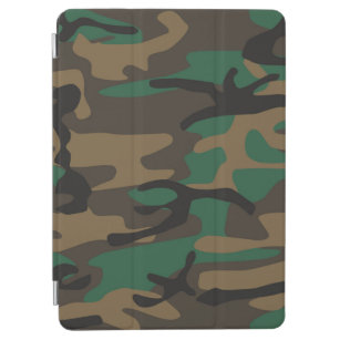 Grüne BrownmilitärCamouflage-Tarnung iPad Air Hülle