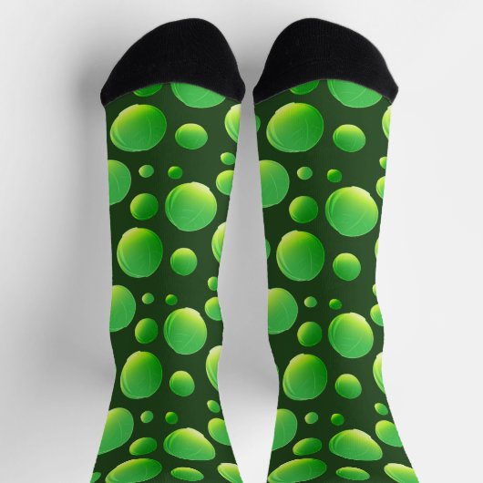 Grüne Brussel Sprout Gemüse Socken (Oben)