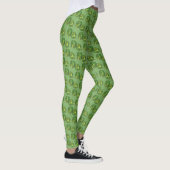 Grüne Brüsseler Sprossen Vegetarisches Feinschmeck Leggings (Rechts)