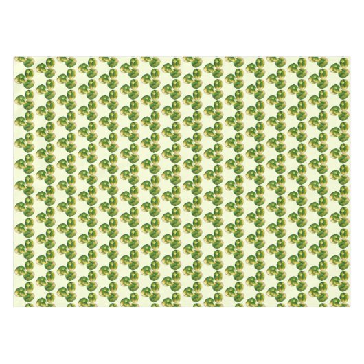 Grüne Brüsseler Sprouts Gemüsefutter Tischdecke (Vorderseite (Horizontal))