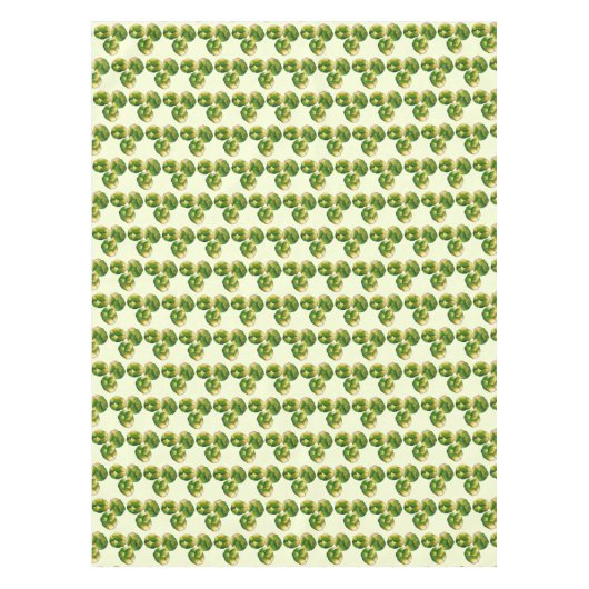 Grüne Brüsseler Sprouts Gemüsefutter Tischdecke (Vorderseite)