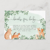 Grüne Bücher für Waldtiere bitten um Beilage Begleitkarte (Vorderseite)