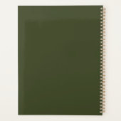 Grüne Bücher & Orangen Ernährung Planer (Rückseite)