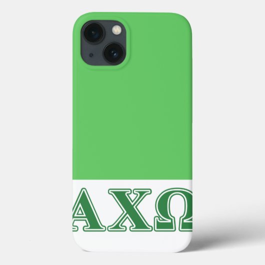 Grüne Buchstaben Alphi Chi-Omegas Case-Mate iPhone Hülle (Rückseite)