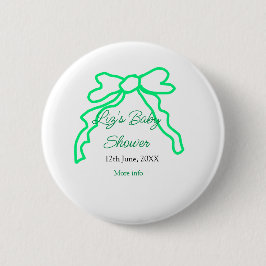 Grüne Buggreife Babydusche hinzufügen Datum modern Button