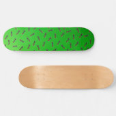 Grüne Bullenzüge Skateboard (Horizontal)