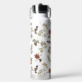 Grüne Burgunder Wildblume Trinkflasche (Vorderseite)