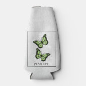 Grüne Butterfly Personalisierte Flasche Cooler Flaschenkühler (Vorderseite)