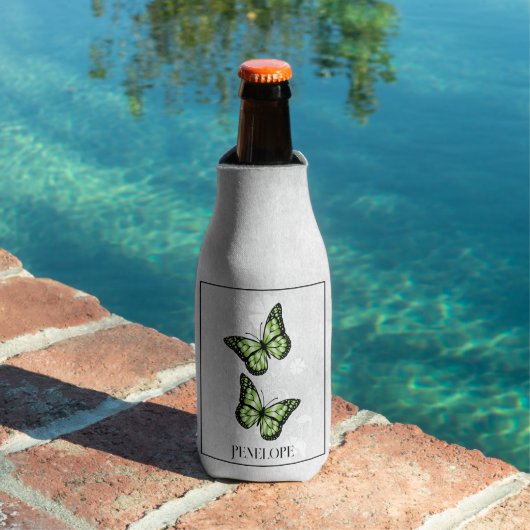 Grüne Butterfly Personalisierte Flasche Cooler Flaschenkühler (In Situ Pool)