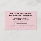 Grüne Camera Fotografy Business Cards Visitenkarte (Rückseite)