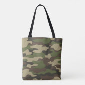 Grüne Camo-Armee-Monogramm-Tasche personalisiert Tasche (Rückseite)