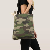 Grüne Camo-Armee-Monogramm-Tasche personalisiert Tasche (Von Nahem)