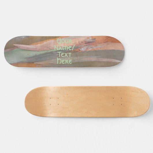 Grüne Camo-Baumrinde 2 Skateboard (Horizontal)