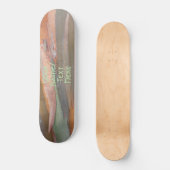 Grüne Camo-Baumrinde 2 Skateboard (Vorderseite)