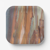 Grüne Camo-Baumrinde  Pappteller (Vorderseite)