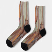 Grüne Camo-Baumrinden-Socken Socken (Linkes Detail)