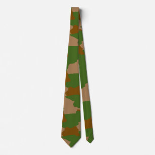 Grüne Camo-Militärtarnung Krawatte
