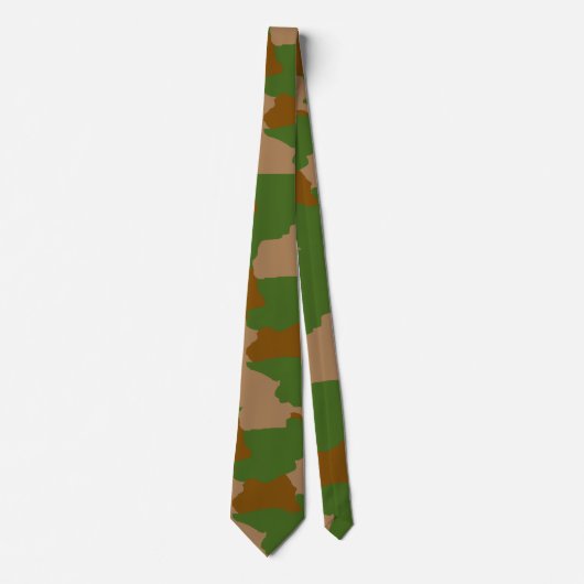 Grüne Camo-Militärtarnung Krawatte (Vorderseite)
