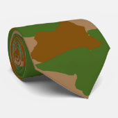 Grüne Camo-Militärtarnung Krawatte (Gerollt)
