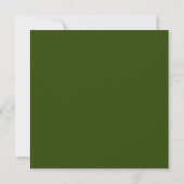 Grüne Camouflage Baby Foto Geburtsankündigung Ankündigung (Rückseite)