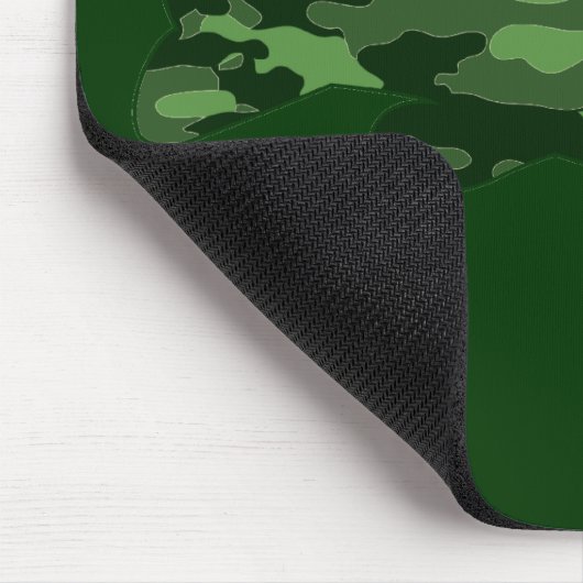 Grüne Camouflage-Bass-Fischen Mousepad (Ecke)