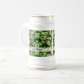 Grüne Camouflage Bierglas (Vorderseite Links)