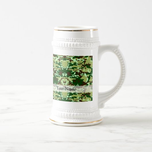 Grüne Camouflage Bierglas (Rechts)